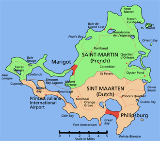Map of Sint Maarten