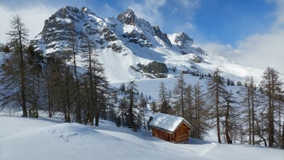Au-dessus du refuge du Chardonnet