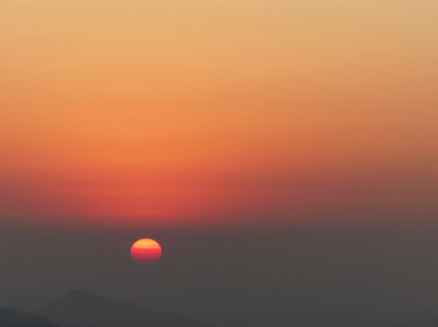 Sunrise over the Himalayas from Sarangkot