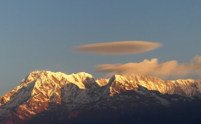 Sunrise over the Himalayas from Sarangkot