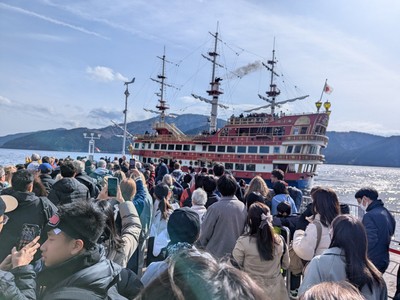 our pirate ship arrives