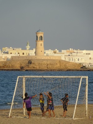 Sur Beach and Al Ayjah in the background