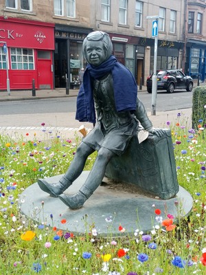 Wee Annie going on her holidays at Gourock, Scotland.