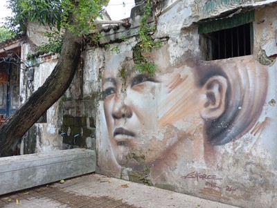Street art,  Talat Noi, Bangkok.