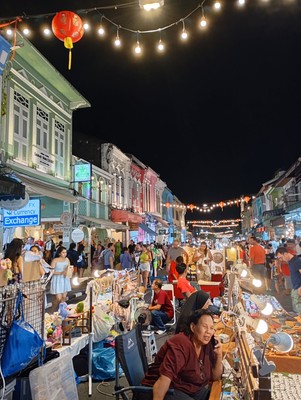The Sunday Night Market in Phuket Old Town.