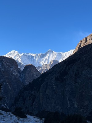The mountains emerge