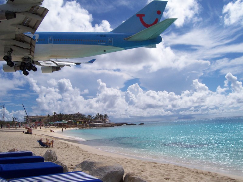 Boeing landing on Sint Maarten