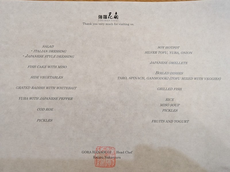 breakfast menu
