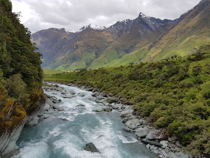 Crossing the Matukituki River