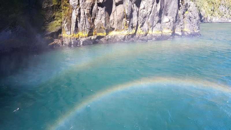 Double Rainbow in the spray