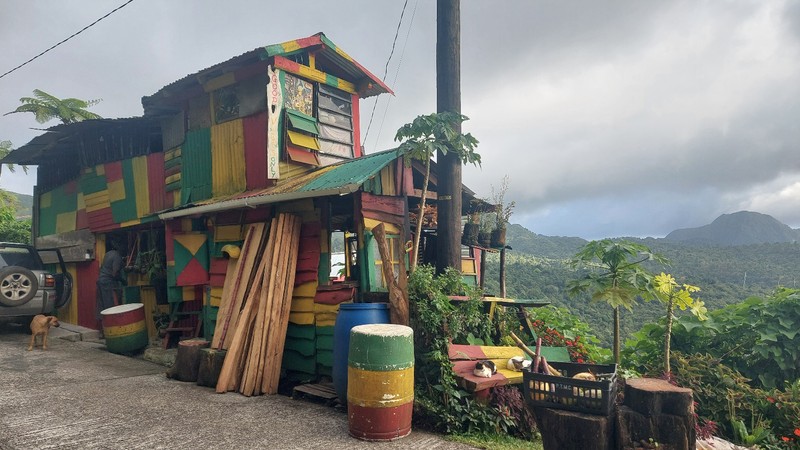 Maison couleurs rastas