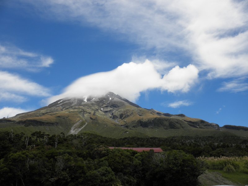 Beautiful sunny Mount taranaki