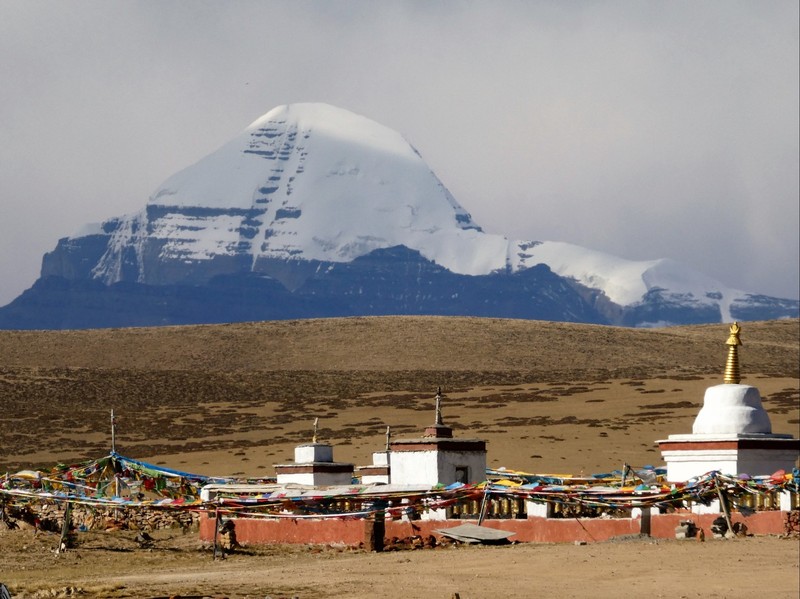 Mt. Kailash from Chieuw Monastery, western Tibet