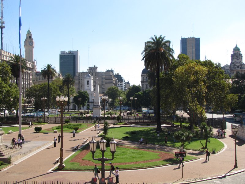 Plaza de Mayo, view from La Casa Rosada