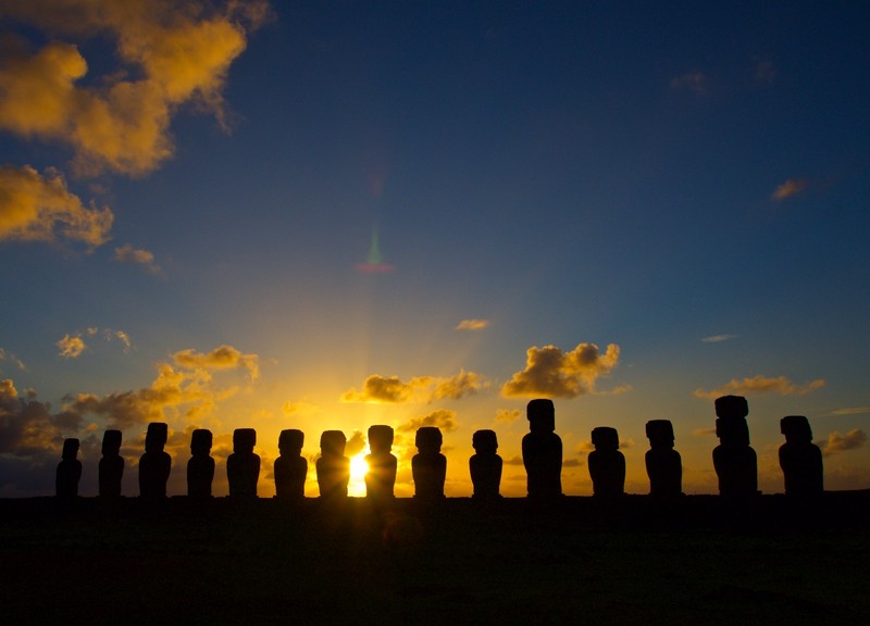 Sunrise at Tongariki