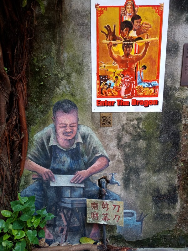 Artwork in Kwai Chai Hong, Kuala Lumpur.