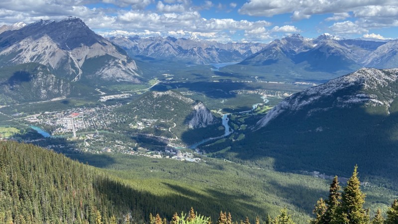 view from sulphur mountain