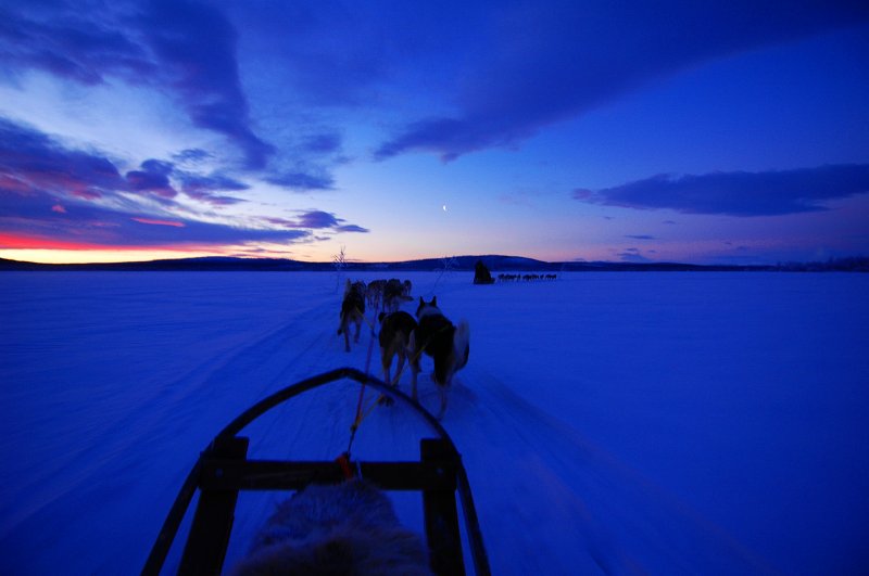 Sunrise/sunset in Swedish Lapland