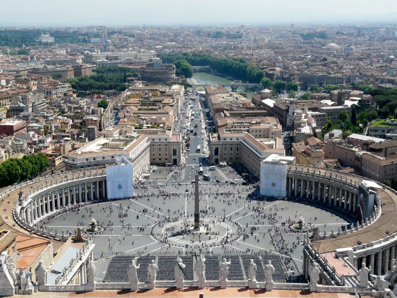Saint Peter's Square from above