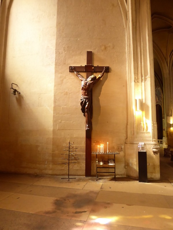 Église Saint-Gervais-et-Saint-Protais - Oak Crucifix by Antoine-Augustin Préault