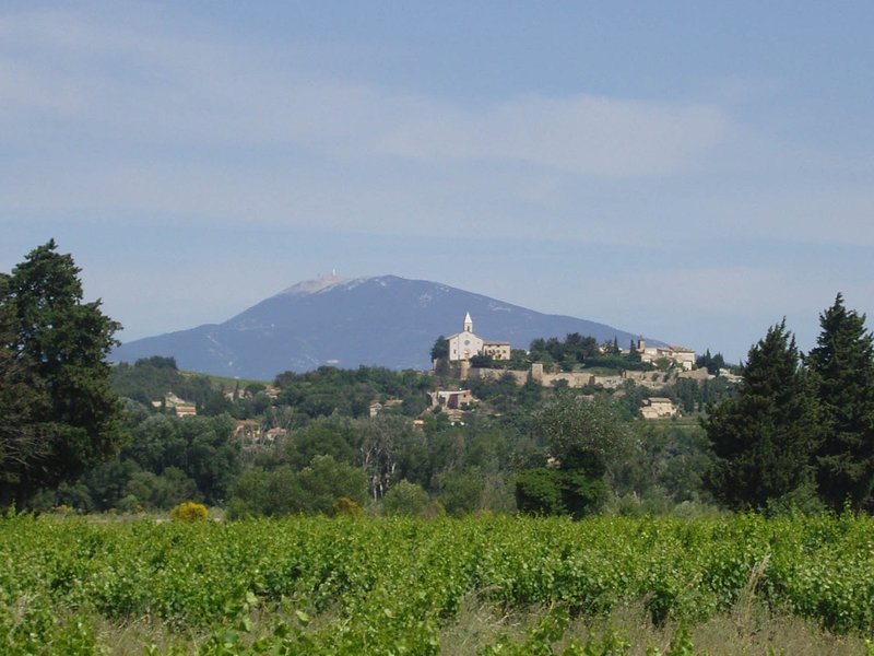 TK Cycle Day 4 - Mt Ventoux rises from the distance
