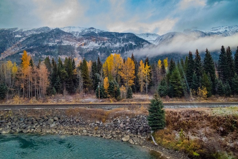 Canadian Rockies from the Canadian