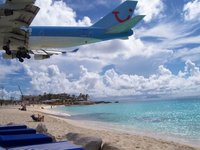 Boeing landing on Sint Maarten