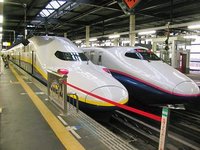 Morioka - Shinkansen trains