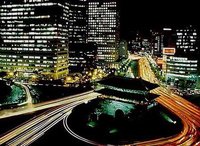 Night time traffic in Seoul