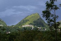 View of Saba from Mount Scenery