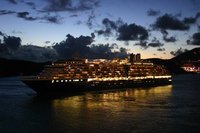 M/S Zuiderdam leaving St. Thomas