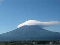 Mt. Fuji with a baseball cap
